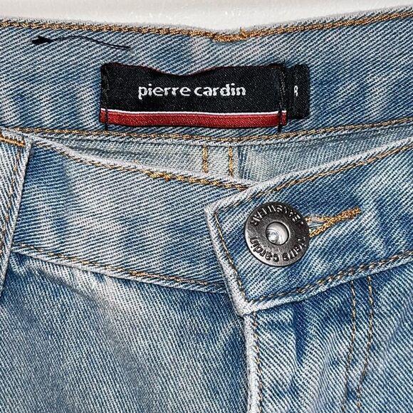 Pierre Cardin Light Wash Relaxed Straight Leg Mid Rise Mens Jeans Sz 32 R - Picture 5 of 7